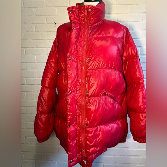 Save the Duck x Disney, a Donald & Daisy Collection Red Puffer Jacket - Picture 2 of 14